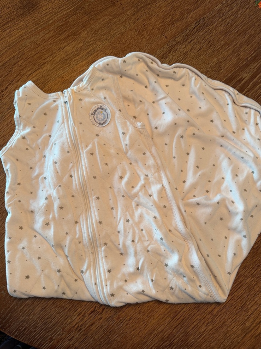 Dreamland Unweighted Baby White Star Sleep Sack